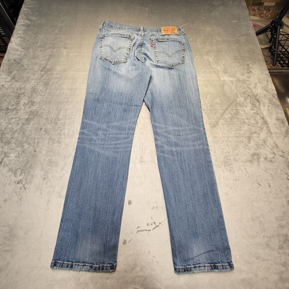 Levis 541 Jeans Mens 32x30 Blue Straight Leg Denim Distressed - Picture 9 of 10